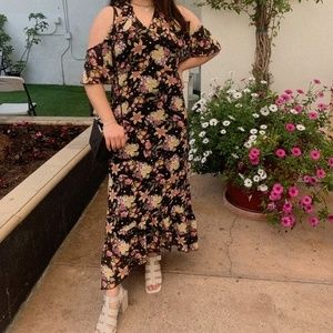 Nasty gal floral maxi dress
